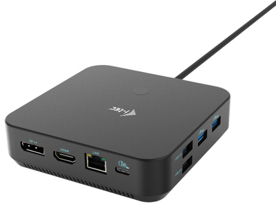 Док-станція i-Tec USB Type-C - USB Type-C х2, USB 3.0 x3, USB 2.0 x2, HDMI, DisplayPort x2, RJ-45, 3.5 mm Black (C31TRIPLE4KDOCKPDPRO)