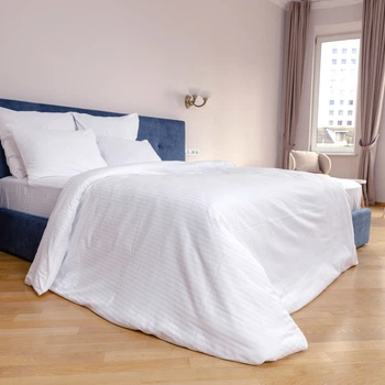 Простирадло SoundSleep готель сатин-страйп 140х220 см біле (92891104)