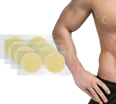 Непомітні наклейки на соски та груди 35mm унісекс 10шт Nipple cover PS-103 Тілесні