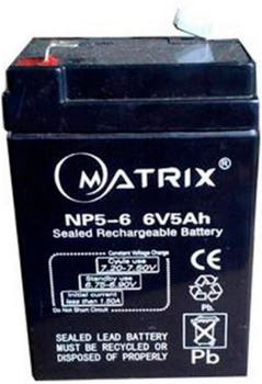 Аккумуляторная батарея Matrix 6V 5Ah (NP5-6)