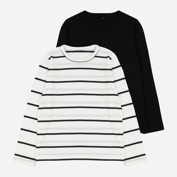 Набір дитячих лонгслівів 2 шт для дівчинки Trendyol TKDAW25TS00000 116 см Black (8683050198679)