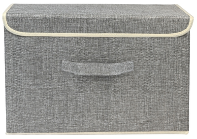 Ящик для хранения с крышкой MVM 28х29х44 см TH-07 L Light Gray