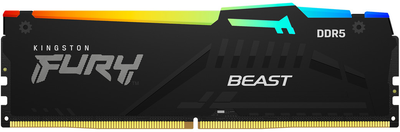 Pamięć RAM Kingston Fury Beast DDR5-6400 RGB 65536MB PC5-51200 (Kit of 2x32768) Black (KF564C32BBEAK2-64)