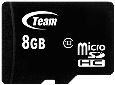 Карта пам'яті Team Group MicroSDHC 8 GB Class 10 + adapter(TUSDH8GCL1003)