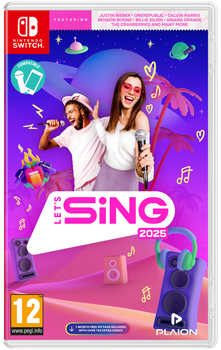 Гра Nintendo Switch Let's Sing 2025 (Картридж) (4020628582067)