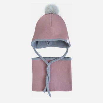 Детский зимний комплект (шапка + снуд) для девочки Babydream 1pksholBD5SN 50 Пудра (ROZ6501103410)