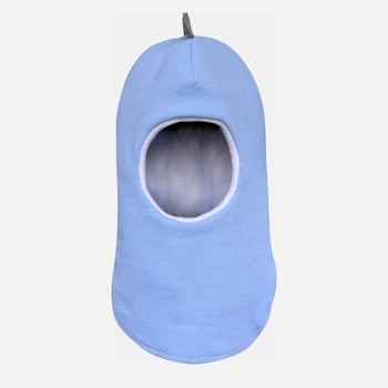 Детская зимняя шапка-шлем для мальчика Babydream dino3bal25d 48 Голубая (ROZ6501103510)