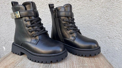 Дитячі зимові черевики для дівчинки Clibee Black 26 р, чорний