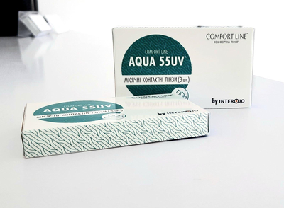 М'які контактні лінзи AUQA 55UV -1,50