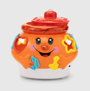 Сортер игрушка Limo Toy развивающая Музыкальный горшочек Оранжевый (0915 UA)