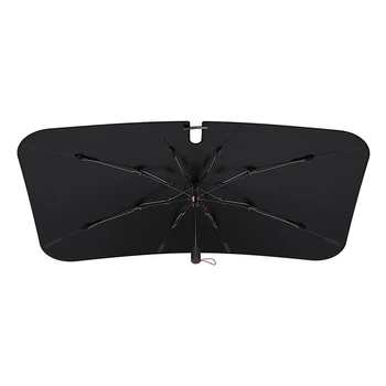 Автомобильный солнцезащитный зонт шторка Baseus CoolRide Windsheld SunShade Umbrella (142 x 75 см). Black