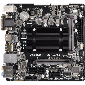 Материнская плата ASRock J4125-ITX/REF MiniITX/ Integrated CPU / DDR4 Refurbished