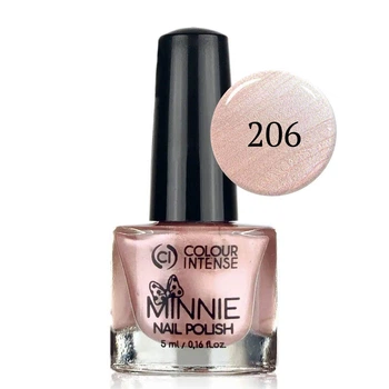 Лак для ногтей Colour Intense Minnie 5 мл NP-16 № 206 п Pearl rose gold Нежно-бежевый