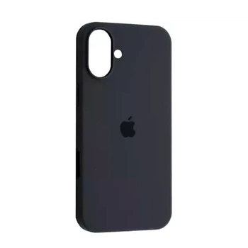 Силіконовий чохол для iPhone 16 Dark Grey FULL 68612