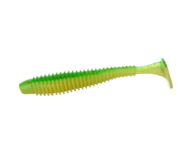 Виброхвост Flagman Mystic Fish Fat 2.8" #1527 Lime/Lime Chartreuse арт FMFF28-1527