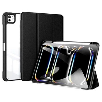 Чехол книжка с подставкой для планшета и держателем для стилуса Dux Ducis Toby Series iPad Air 6 13" (2024) / Pro 12.9" (2018/2020/2021/2022) black