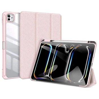 Чохол книжка з підставкою для планшета та тримачем для стілусу Dux Ducis Toby Series iPad Air 6 13" (2024) / Pro 12.9" (2018/2020/2021/2022) pink