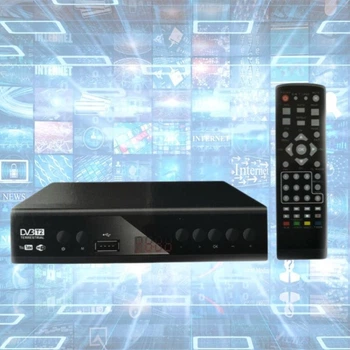 Тюнер цифровий приймач до телевізора DVB-T2 з підтримкою Wi-Fi USB ресивер з функцією запису та пультом (8M)