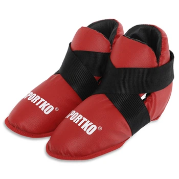 Футы защита ног для единорборств SPORTKO ЗС1 SP-4707 XL Красный