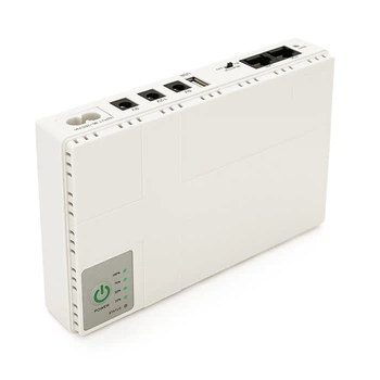 ИБП UPS-18W DC1018P для роутеров/коммутаторов/PON/POE-430, 5//9/12V, 1A, 12000MAh(4*3000MAh), White, BOX