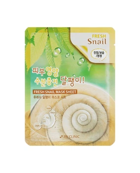 Тканевая маска с муцином улитки 3W Clinic Fresh Snail Mask Sheet