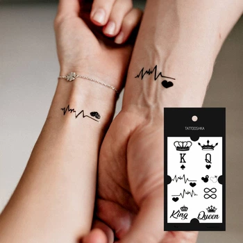 Временная тату TATTOOSHKA "Парные тату" L-17-2