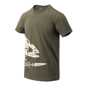 Мужская тактическая футболка Helikon-Tex Full Body Skeleton - L Olive Green (TS-FBS-CO-02-B05)