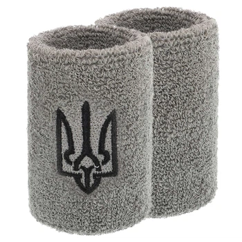 Напульсник махровый (1шт) Герб Украины BC-9280 (BC-9280_Серый)