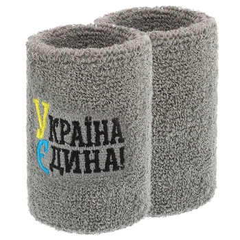 Напульсник махровый (1шт) УКРАИНА Единая BC-9279 (BC-9279_Серый)