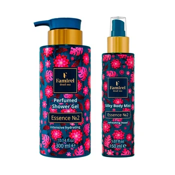 Парфюмированный гель для душа Famirel Intensive Hydrating Essence №2, 300 мл Фамирель & Парфюмированный мист для тела Famirel Silky Essence № 2, 150 мл (085458, 085557)