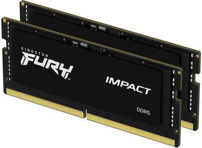 Pamiec Kingston Kingston Fury SODIMM DDR5-4800 32768MB PC5-38400 (Kit of 2x16384) Impact Black (KF548S38IBK2-32) (955555905452411) - Outlet