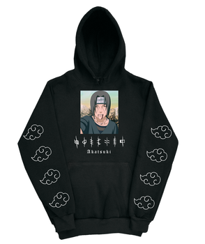 Худі аніме "Наруто. Ітачі. Акацукі" XL Чорна (narutohoodie-00-007-XL)
