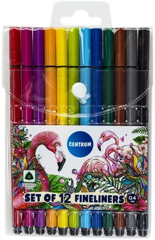 Набор линеров Centrum Fineliners 0.7 мм 12 цветов (4030969802557)