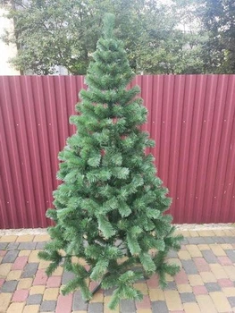 Искусственная новогодняя Карпатская елка 2м из качественного моноволокна пвх диаметром 120см 14 рядов складная елка с подставкой Зеленый