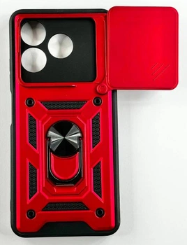 Чохол Camshield з кільцем-підставкою на Nubia V60 Design / (red)