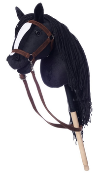 Koń na kiju Tootiny Hobby Horse HoppiHorse A3 Czarny (5907630902023)