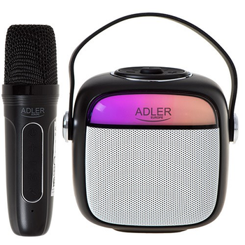 Портативная колонка Adler для караоке с микрофоном SD/USB/AUX/Bluetooth AD 1199 Black (5905575902429)