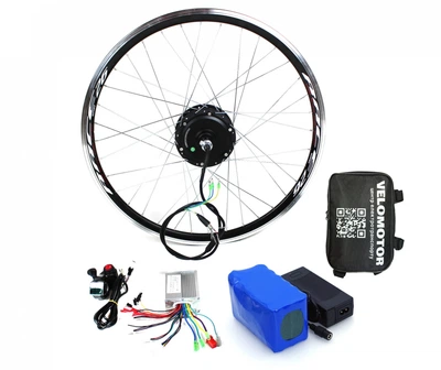 Електронабір VELOMOTOR з акумулятором 10Ah в сумці з двигуном колесом 36V 350W комплект редукторний