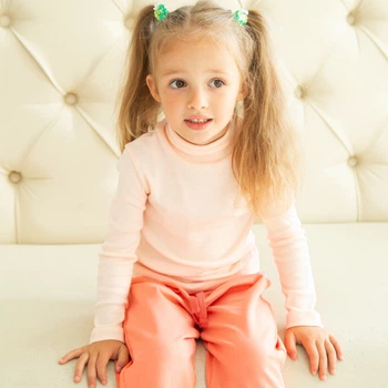 Гольф дитячий для дівчаток Trendy Tot 03-01528 персиковий 92 см (2 роки)