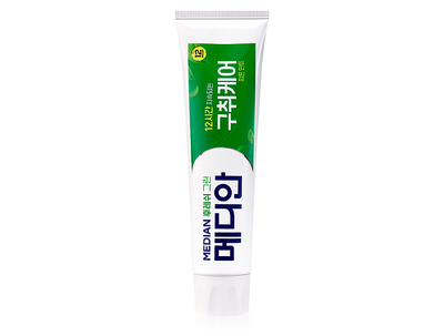 Освежающая зубная паста от неприятного запаха изо рта Median Fresh Green Toothpaste, 120г (8809925134188)