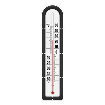 Термометр фасадный уличный 29 см -50°C до +50°C черный