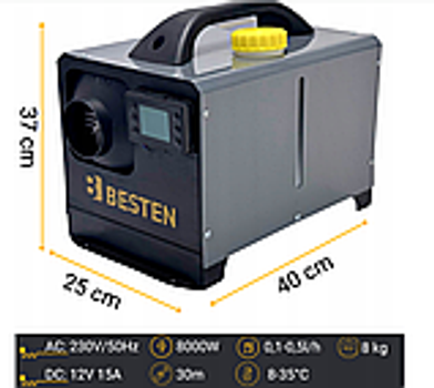 Автомобільний обігрівач BESTEN BE0002823 8KW WEBASTO