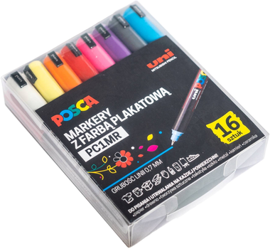 Zestaw markerów wielokolorowych Uni Posca PC-1MR 16 szt (5906340928316)