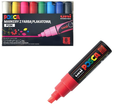 Zestaw markerów wielokolorowych Uni Posca PC-8K 8 szt (5906340928361)