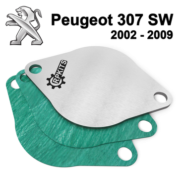 Заглушка клапана EGR Peugeot 307 SW 2002 - 2009