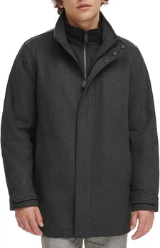 Мужская куртка-пальто Dockers by Levi's Wool Melton Шерсть Color: New Charcoal размер: M
