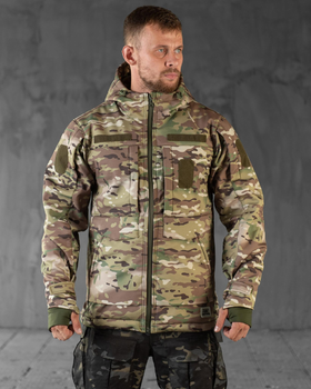 Тактична зимова куртка SoftShell 3XL мультикам (89362)