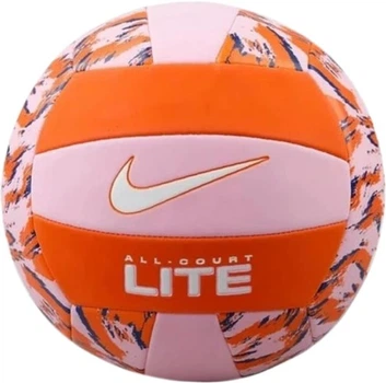 Мяч волейбольный Nike ALL COURT LITE VOLLEYBALL DEFLATED PINK RISE/SAFETY ORANGE/WHITE size 5 N.100.9071.657.05