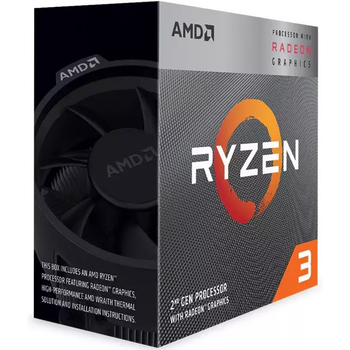 Процесор AMD Ryzen 3 3200G (YD3200C5FHBOX) AM4 4 ядра 3.6GHz 4.0GHz Radeon Vega 8 L2: 2MB L3: 4MB 65W BOX Zen+