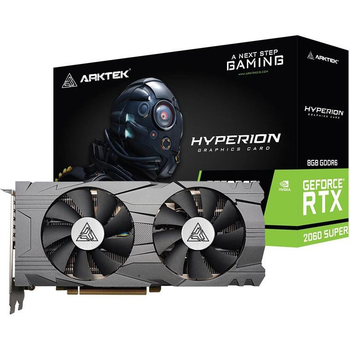 Відеокарта Arktek GeForce RTX 2060 Super Dual 8GB GDDR6 (256bit) (1470/14000) (3 x DisplayPort HDMI USB Type-C) (AKN2060SD6S8GH1)